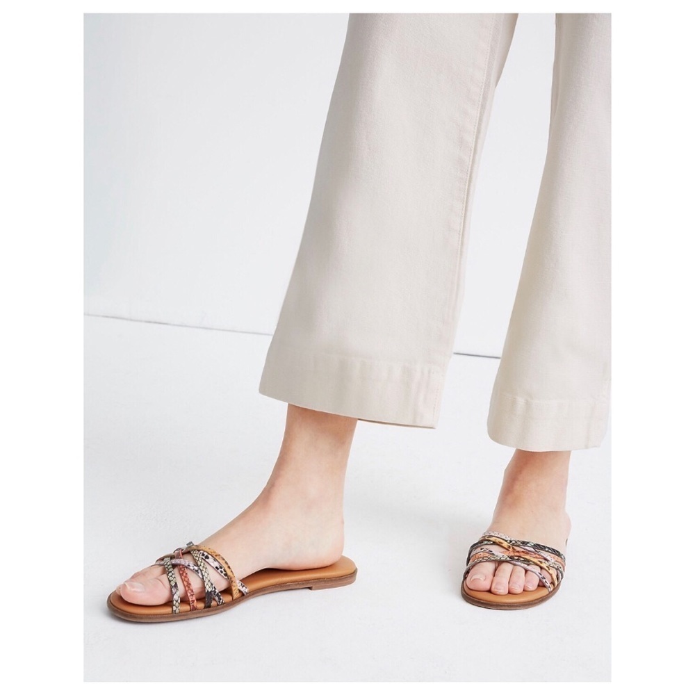 Madewell Tracie Crisscross Slide Sandals